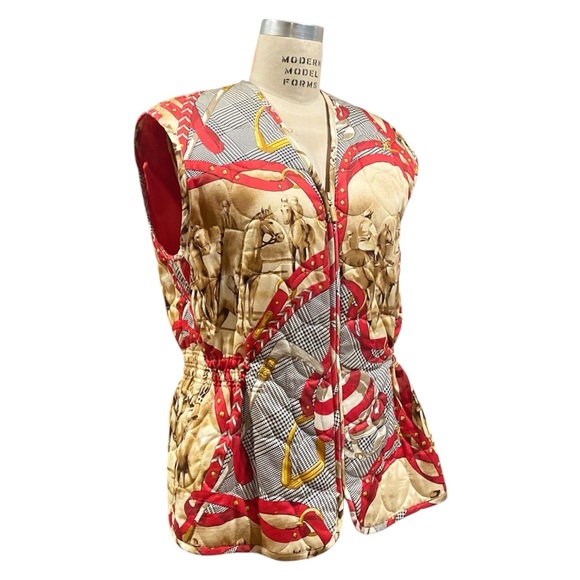 ESCADA SPORT / Equestrian Quilted Vest / SZ M - Picture 10 of 12